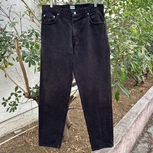 ❌SOLD❌ Vintage 1990s Calvin Klein Jeans 34x34 Black Denim Straight Leg